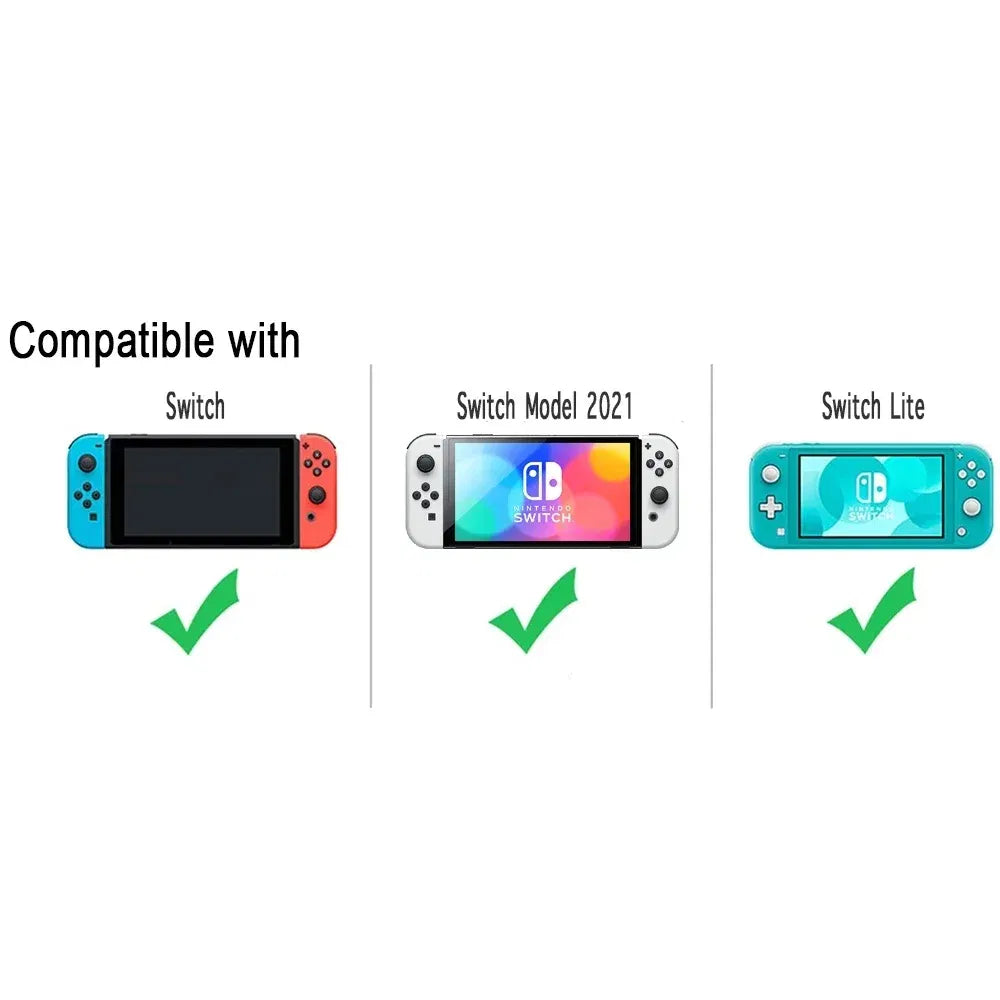 Color: Blue - 8pcs Cartoon Silicone Analog Thumb Grip Caps Compatible with Nintendo Switch OLED/Switch Lite/Switch Joystick Protective Cover.