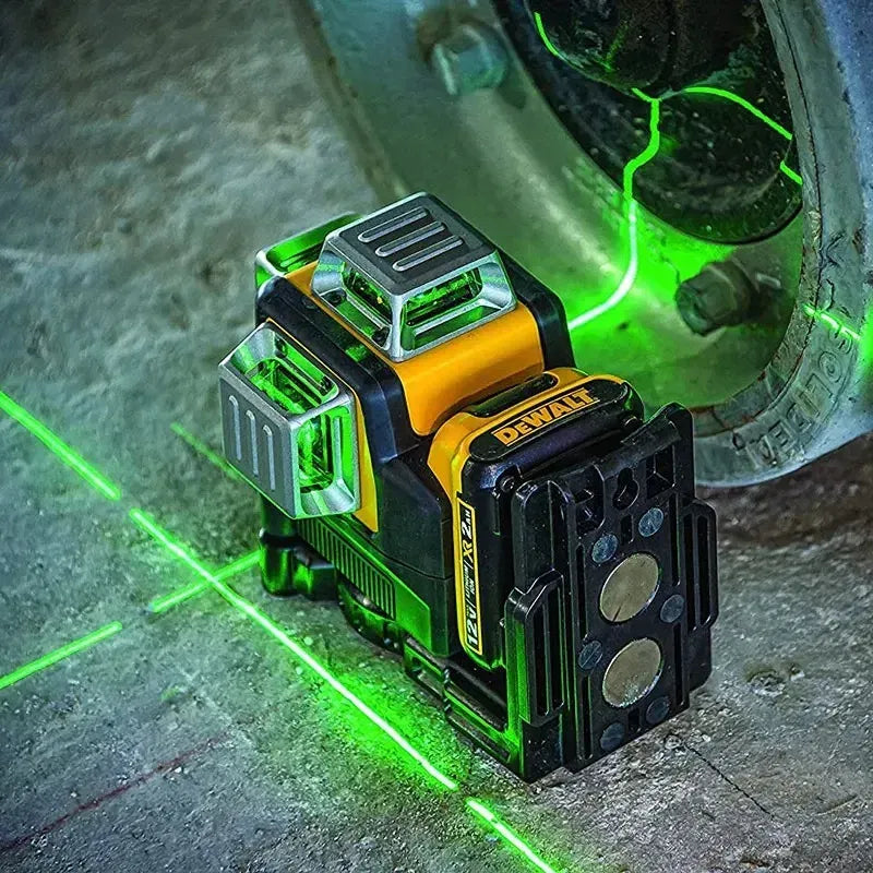 Color: Orange, Size: L - Dewalt DW089LG 3 Sides*360 Degree Vertical 12 Lines Laser Level   Horizontal Green Light Level Meter Outdoor.