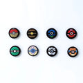 Color: Blue - 8pcs Cartoon Silicone Analog Thumb Grip Caps Compatible with Nintendo Switch OLED/Switch Lite/Switch Joystick Protective Cover.