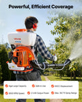 Backpack Fogger Sprayer, 63CC 3HP Engine, Gas Powered Fogger Sprayer with 4 Gallon Tank, Powder and Liquid Mister Duster System for Effective Fleas Ticks Critters Control, Gardening & Farming.
