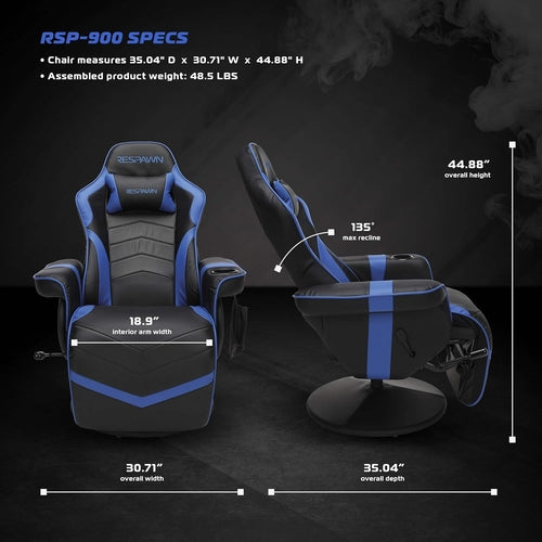 900 Gaming Recliner - Video Games Console Recliner Chair, Computer.