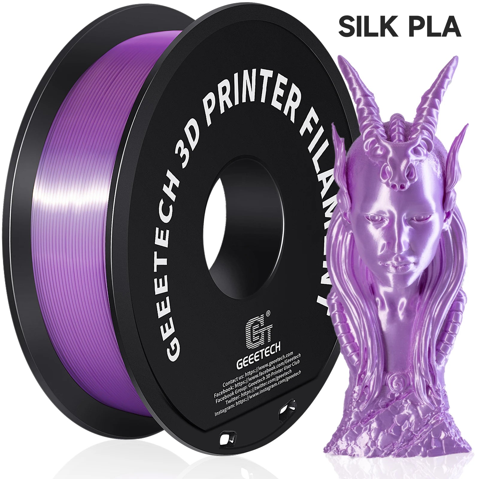 GEEETECH Silk PLA 3d Filament Wire 1kg 1.75mm