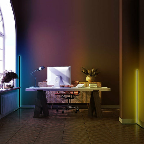 RGB LED Corner Floor Lamps.
