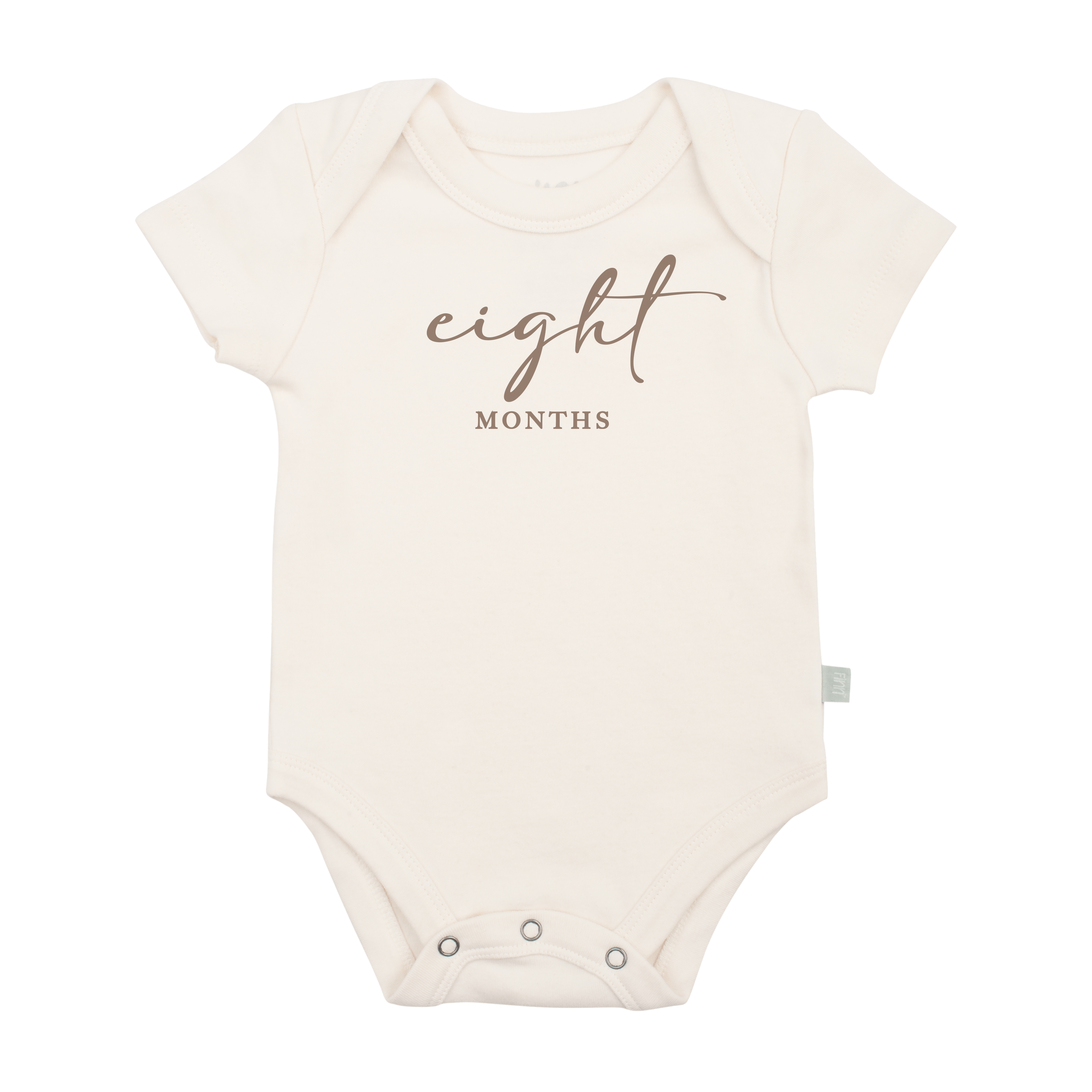 graphic bodysuit | eight months milestone taupe.
