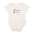 graphic bodysuit | five months milestone charcoal.