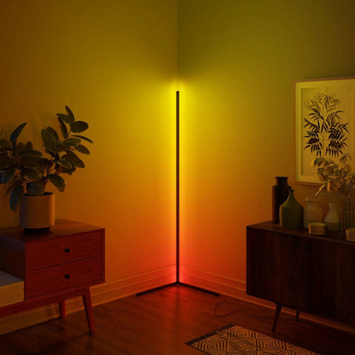 RGB LED Corner Floor Lamps.