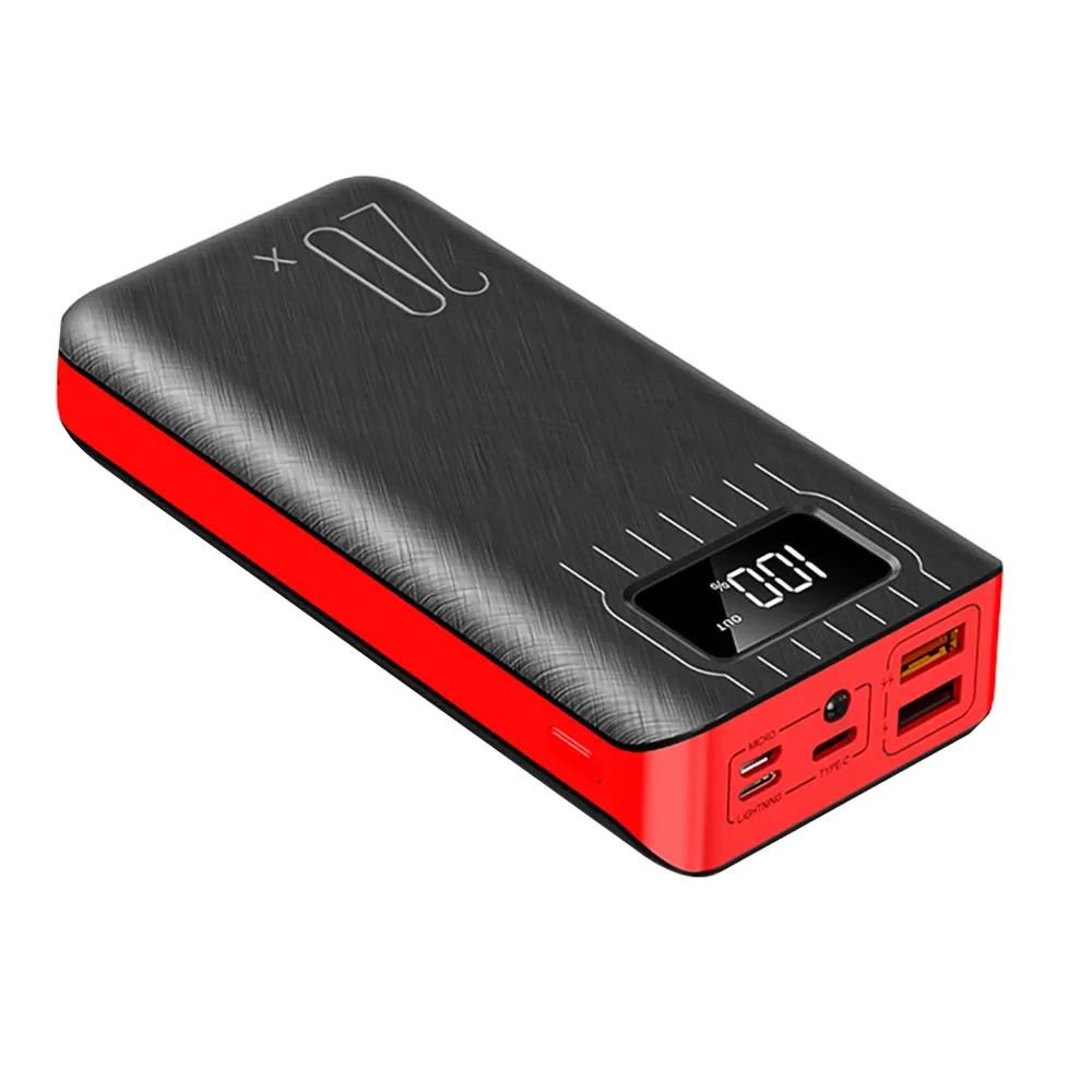 20000mAh External Battery Power Bank Dual USB With LED Flashlight.