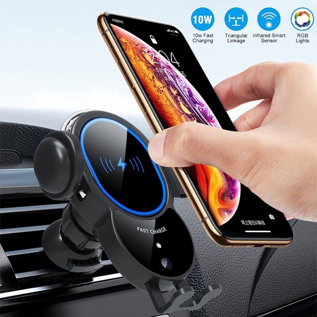 10W Wireless Automatic Clamping Mount Fast Charger For Your Car.