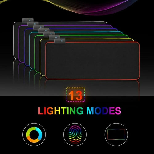 Ninja Dragons RGB Gaming 1 Touch Light Up Mouse Pad - Large Size.