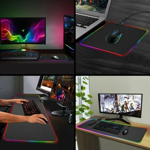 Ninja Dragons RGB Gaming 1 Touch Light Up Mouse Pad - Large Size.