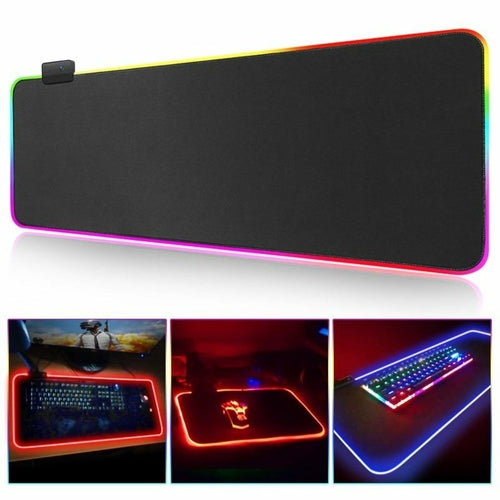 Ninja Dragons RGB Gaming 1 Touch Light Up Mouse Pad - Large Size.