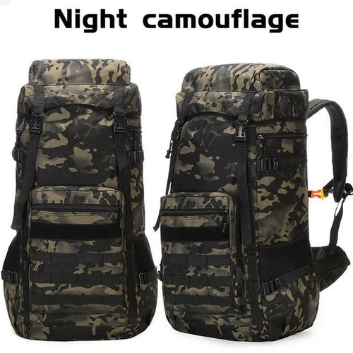 Waterproof Outdoor Camping 70L Military Backpack.