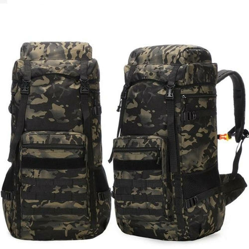 Waterproof Outdoor Camping 70L Military Backpack.