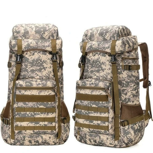 Waterproof Outdoor Camping 70L Military Backpack.